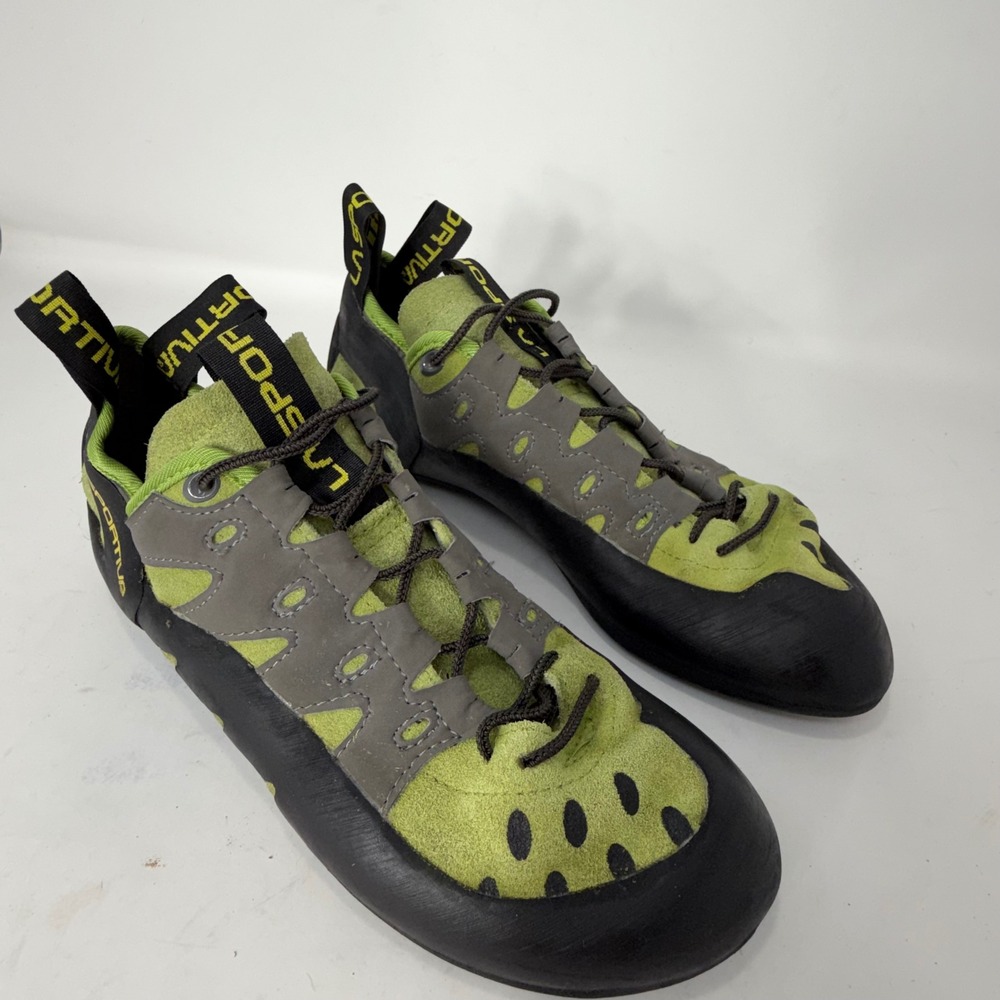 La Sportiva Tarantulace Climbing Shoes Kiwi Grey Green Mens 10 EUR 43 10C000606